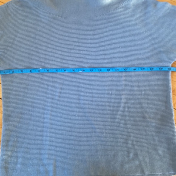 Eileen Fisher ribbed silk top french blue xs - Picture 4 of 8